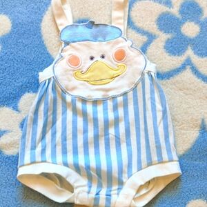 Vintage Baby Duck Romper